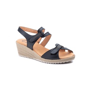 Schwarze Leder-Keilsandalen von CBP CBP - CONBUENPIE 2