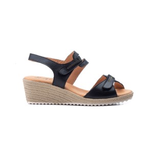 Schwarze Leder-Keilsandalen von CBP CBP - CONBUENPIE