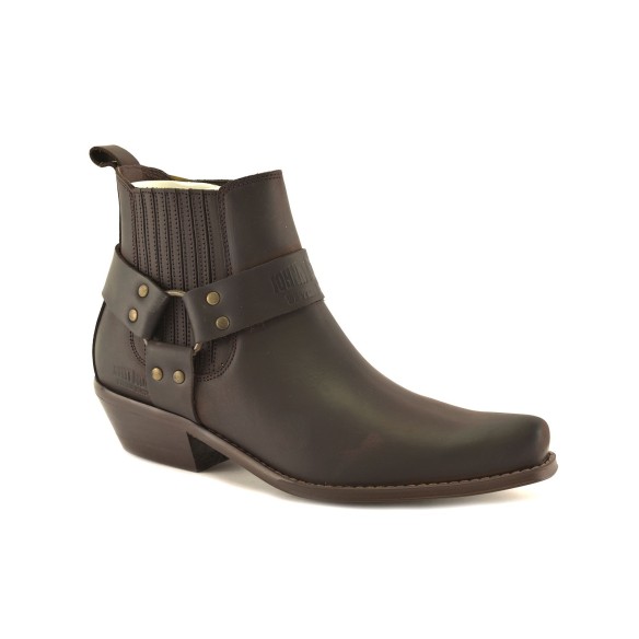 Johnny Bulls|Bottes de cow-boy en cuir marron |Homme JOHNNY BULLS