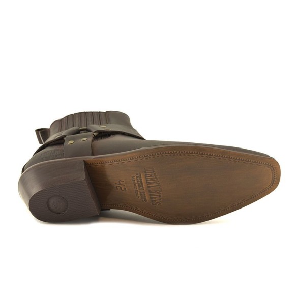 Johnny Bulls|Bottes de cow-boy en cuir marron |Homme JOHNNY BULLS