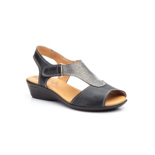 Sandalias con cuña de piel by Alto Estilo CBP - CONBUENPIE 2