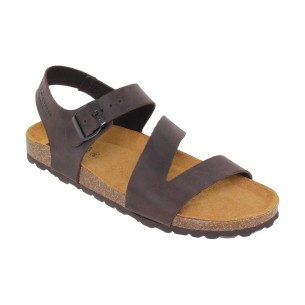 Brown leather Bio sandals by Casual CASUAL 2