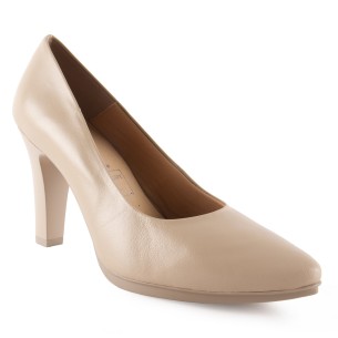 Chamby| Beige leren pumps|Vrouw CHAMBY 2