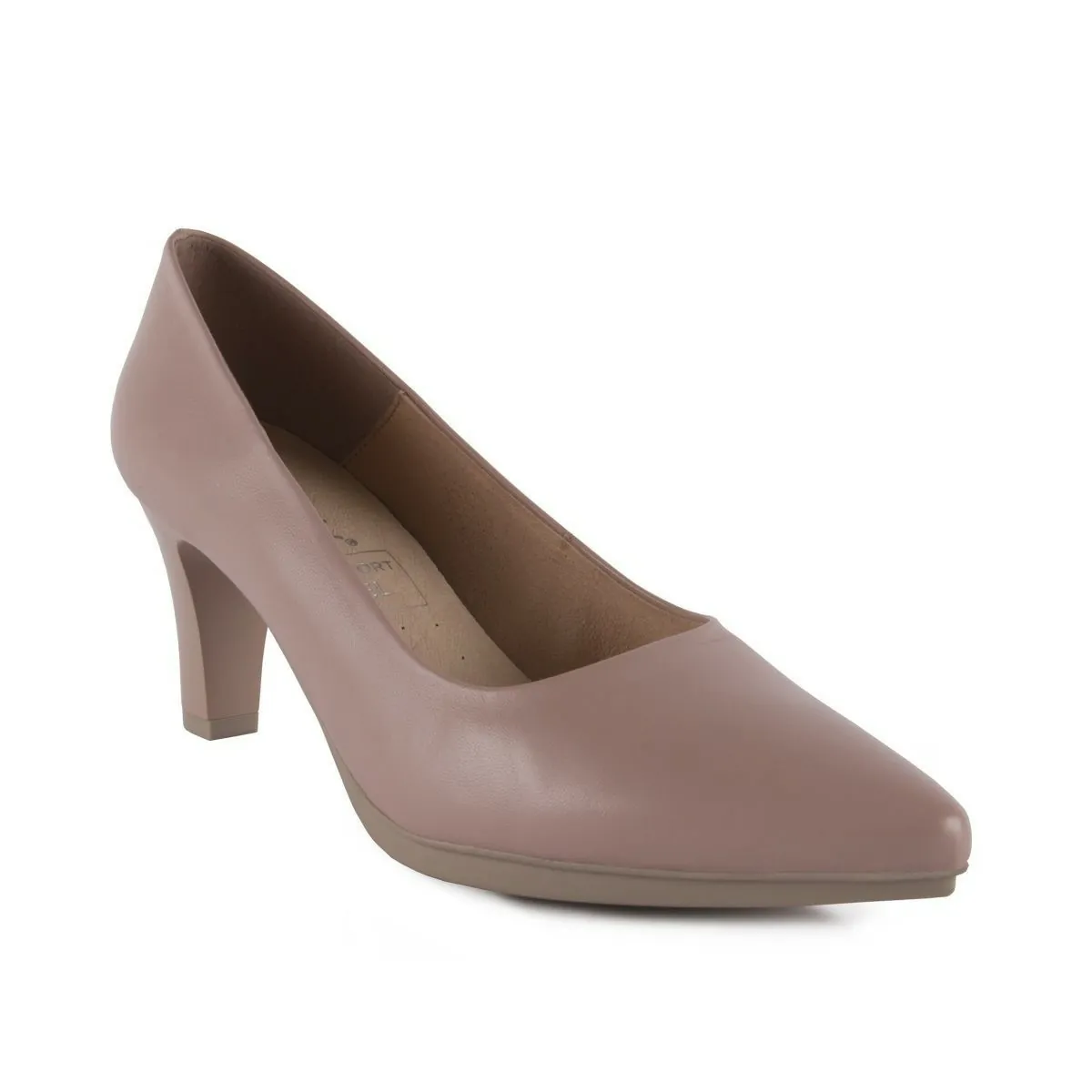 Zapatos Salones de piel nude by Chamby CHAMBY