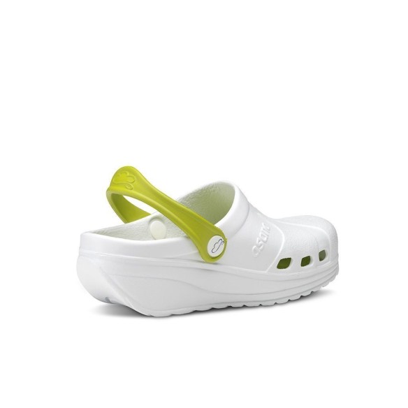 Anatomische Clogs weiß und grün FELIZ CAMINAR