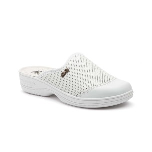 Anatomical white leather clogs by Bio Up BIO UP 2