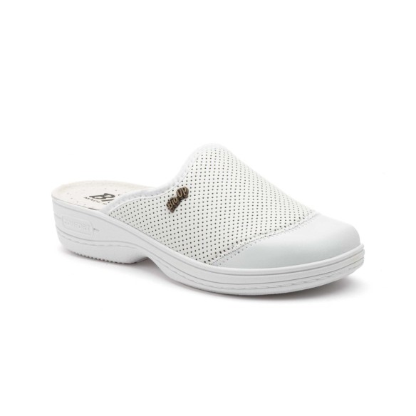 Anatomical white leather clogs by Bio Up BIO UP