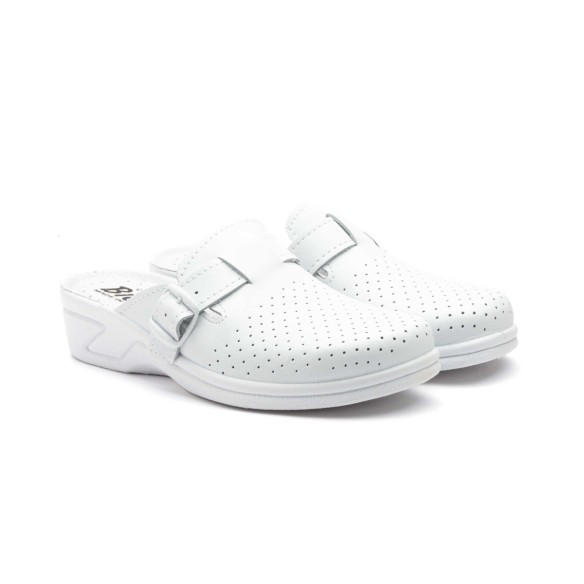 Sabots anatomiques en cuir blanc Bio Up BIO UP