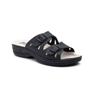 Anatomische Sandalen-Clogs aus blauem Leder von Bio Up BIO UP 2