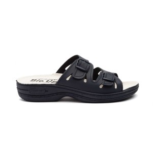 Anatomische Sandalen-Clogs aus blauem Leder von Bio Up BIO UP