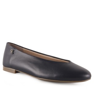 Blauwe leren ballerina's CHAMBY 2