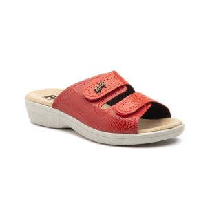 Sandales anatomiques en cuir rouge de Bio Up BIO UP 2