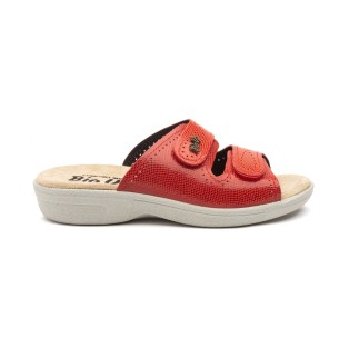 Anatomische rote Ledersandalen-Clogs von Bio Up BIO UP
