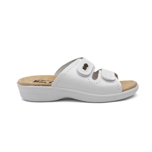 Sandali anatomici in pelle bianca-Clogs di Bio Up BIO UP