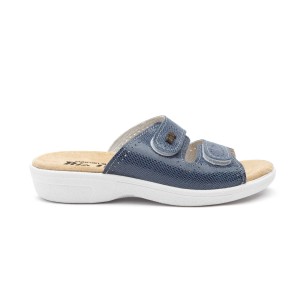 Sandales anatomiques en cuir bleu par Bio Up BIO UP