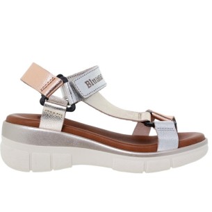 Sandali con zeppa in pelle di Blusandal BLUSANDAL