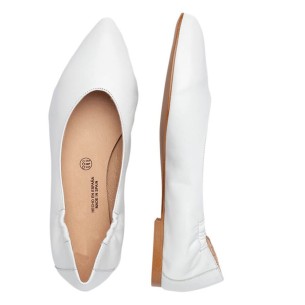 ballerines en cuir blanc par cbp CBP - CONBUENPIE 2