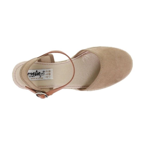 Espadrillas beige con zeppa di Amelie AMELIE