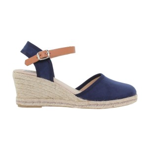 Blue espadrilles with wedge by Amelie AMELIE