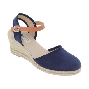 Blue espadrilles with wedge by Amelie AMELIE 2