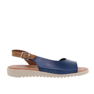 Blue leather sandals by Blusandal BLUSANDAL