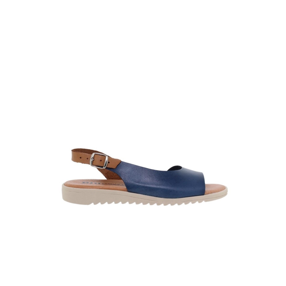 Sandalias azules de piel by Blusandal