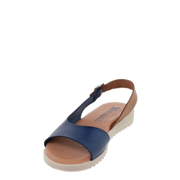 Blue leather sandals by Blusandal BLUSANDAL