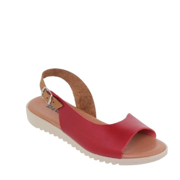 Sandalias rojas de piel by Blusandal BLUSANDAL