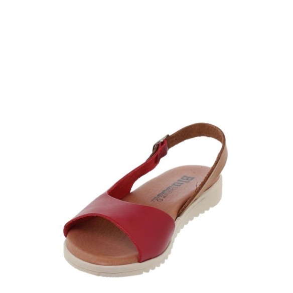 Sandali in pelle rossa di Blusandal BLUSANDAL