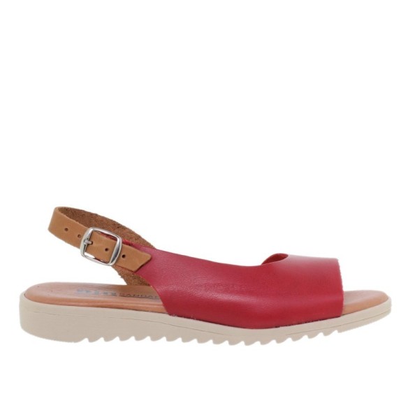 Sandalias rojas de piel by Blusandal BLUSANDAL