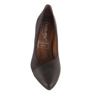 Sapatos de couro preto da Chamby CHAMBY 2