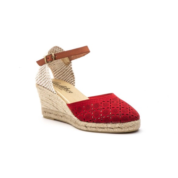 Rote Espadrilles mit Keilabsatz von CBP CBP - CONBUENPIE