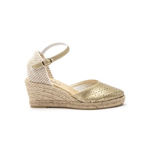 Espadrillas dorate con zeppa di CBP CBP - CONBUENPIE