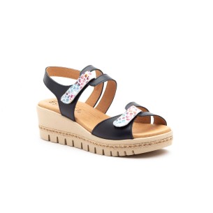 Blaue Leder-Keilsandalen von CBP CBP - CONBUENPIE 2