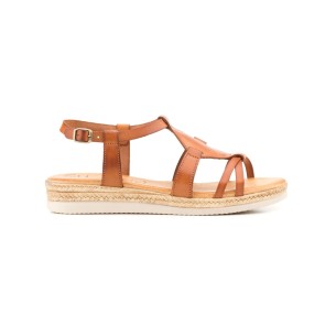 Sandalias planas de piel marrones by CBP CBP - CONBUENPIE