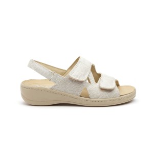 Sandales anatomiques en cuir beige de CBP CBP - CONBUENPIE