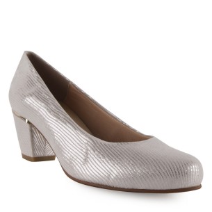Silberne Lederpumps von Chamby CHAMBY 2