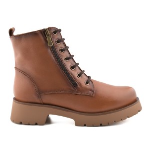 Brown Leather Ankle Boots by Tupie TUPIE