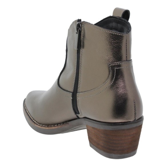 Botines Camperos de piel metalizada by Éxodo EXODO