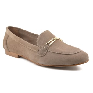 Mocassins em pele de cor castanha da Casual CASUAL 2