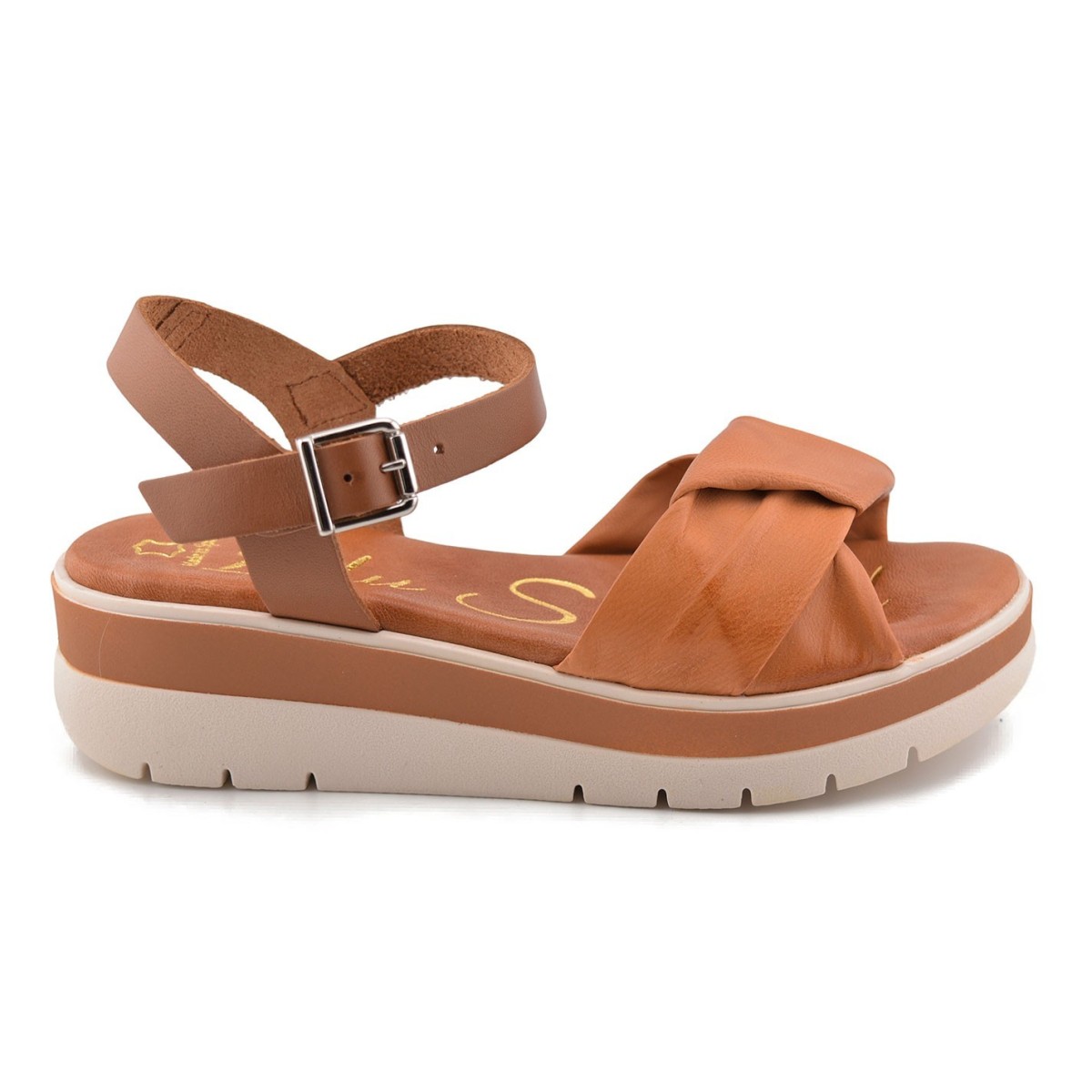Brown leather sandals by Blusandal