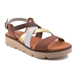 Brown Leather Sandals BLUSANDAL 2