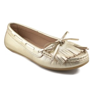 Mocassini in pelle Kiovas oro by Casual CASUAL 2