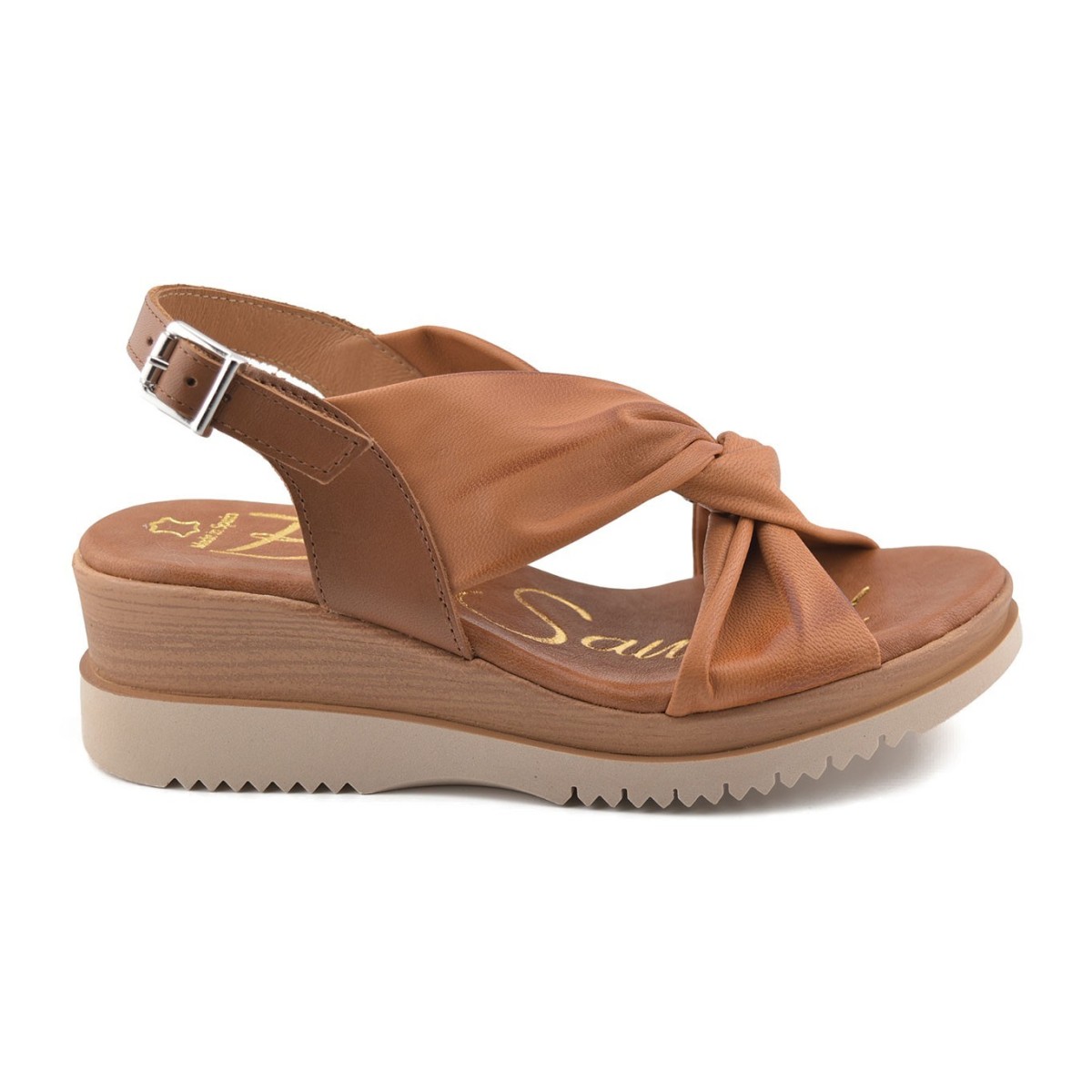 Brown Leather Sandals by Blusandal