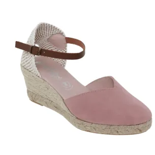 Roze leren espadrilles van Amelie AMELIE 2