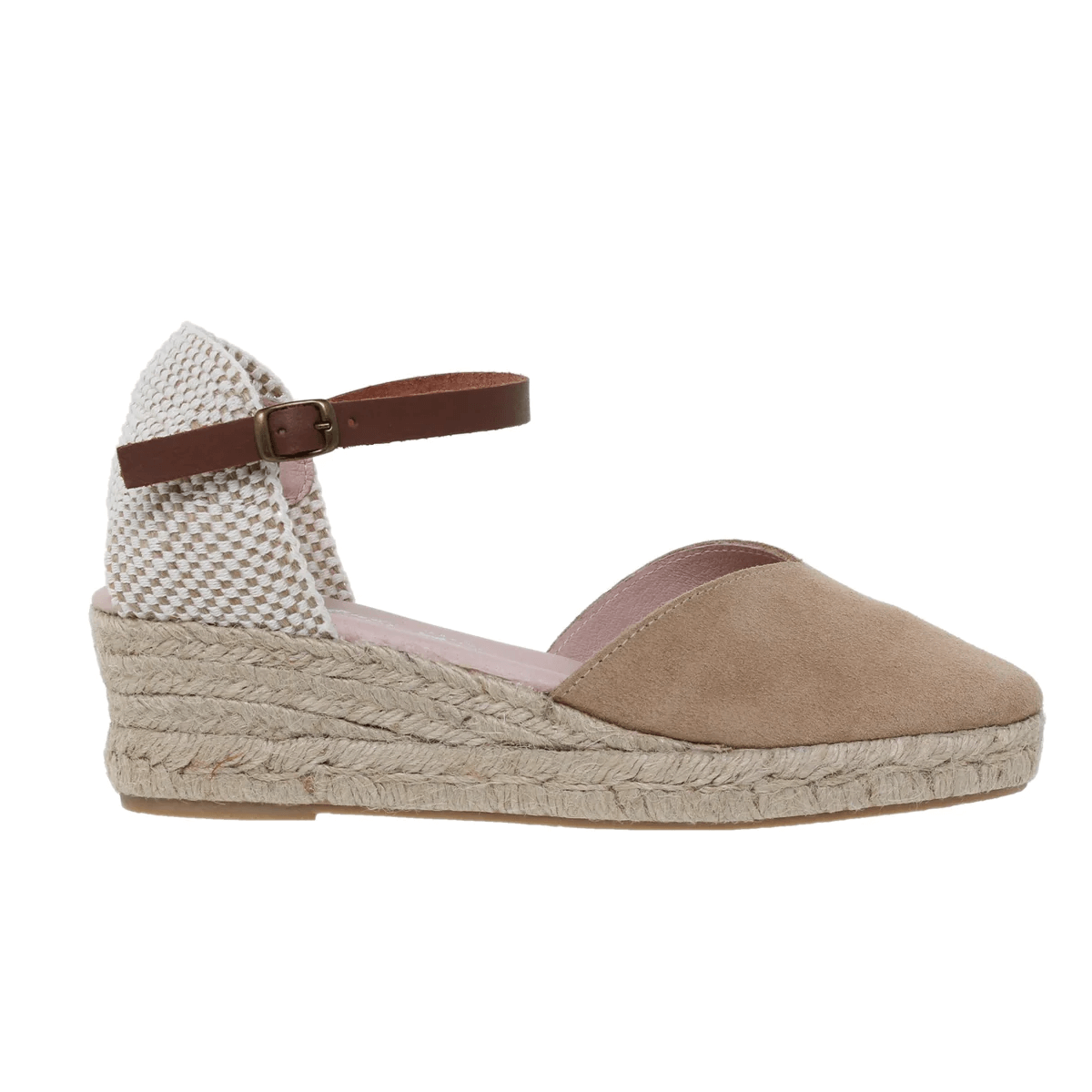 Beige leather espadrilles by Amelie