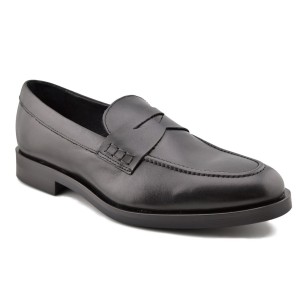 Zapatos Mocasines negros de piel by Casual CASUAL 2