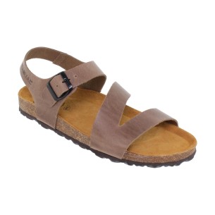Taupe leren Bio sandalen van Casual CASUAL 2
