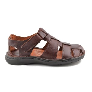 Brown leather sandals by Innovation INNOVATION