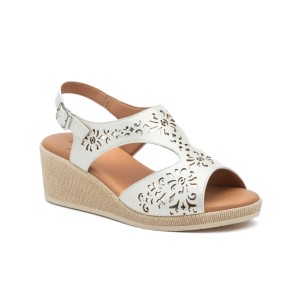 copy of Beige leather sandals with wedge by Tekila CBP - CONBUENPIE 2